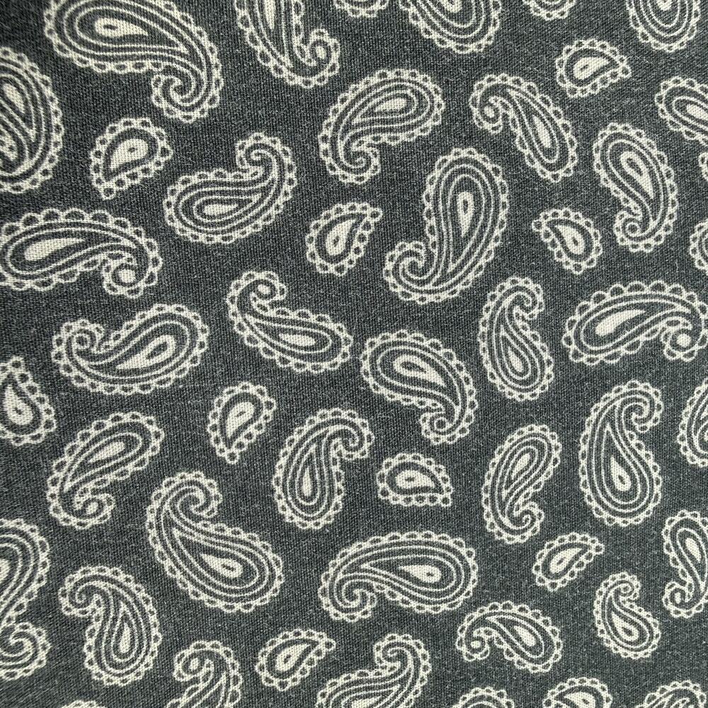 Wrangler Vintage Mens 2XLT Paisley Pearl Snap Western Shirt Gray Long Sleeve - Picture 9 of 10